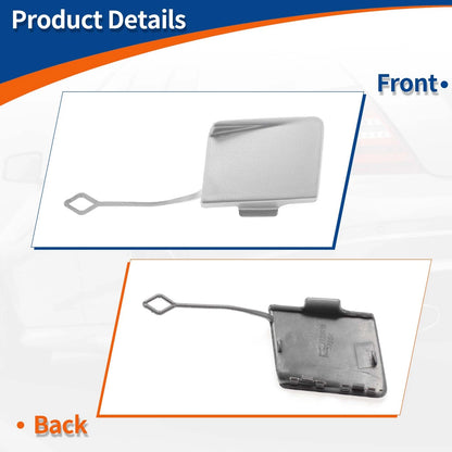 1 Pcs Rear Car Bumper Tow Hook Cover for BMW 5 Series Ice Silver