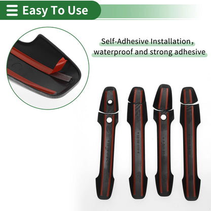 Carbon Fiber Black Door Handle Cover Trim for Honda Odyssey (2015-2022)