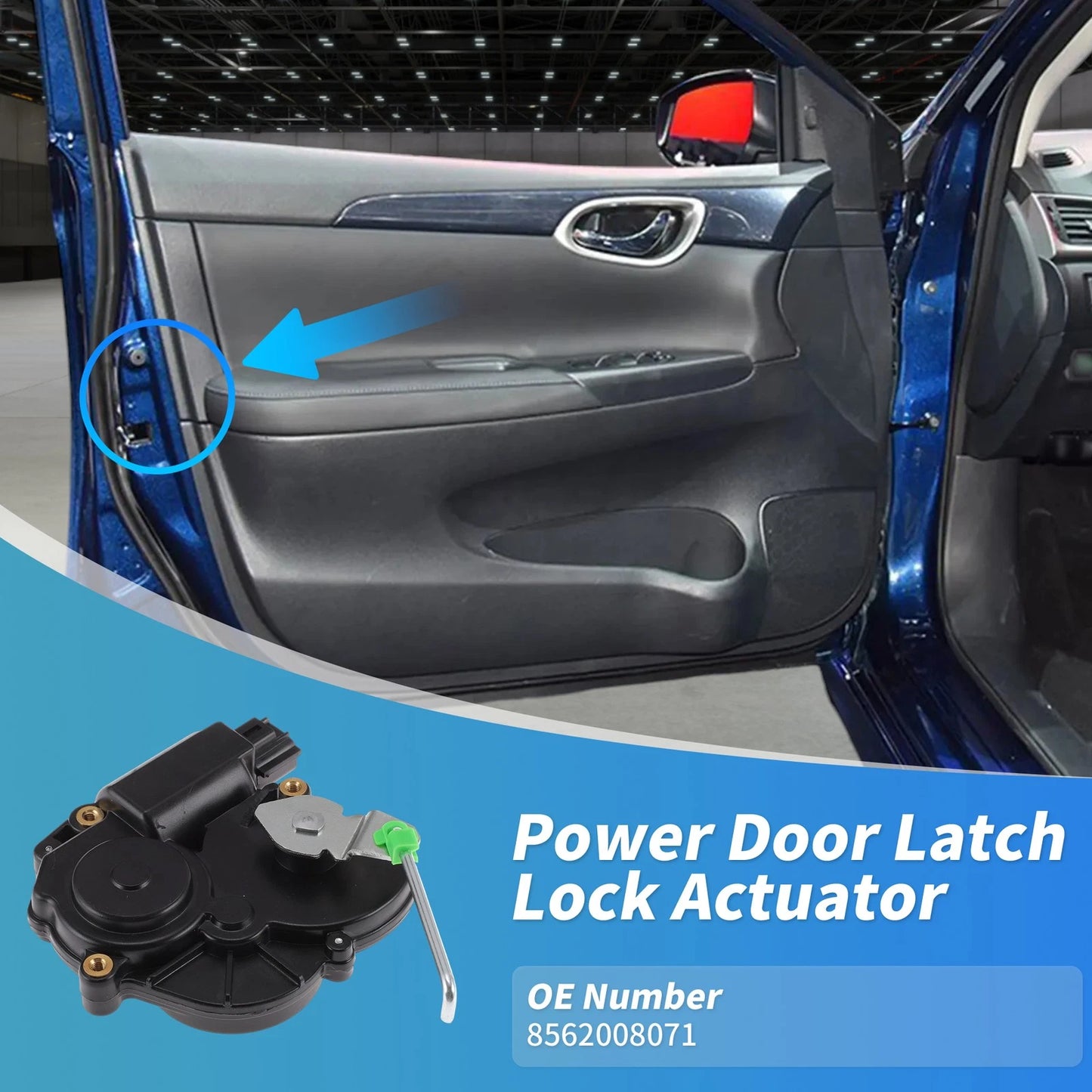 Rear Passenger Side / Power Door Lock Actuator for Toyota Sienna (2004–2009)