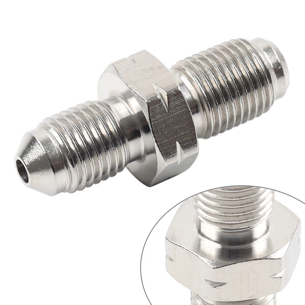Stainless Brake Fittings Adapter 3/8x24 UNF for AN3 to M10x1.0 (No Year)