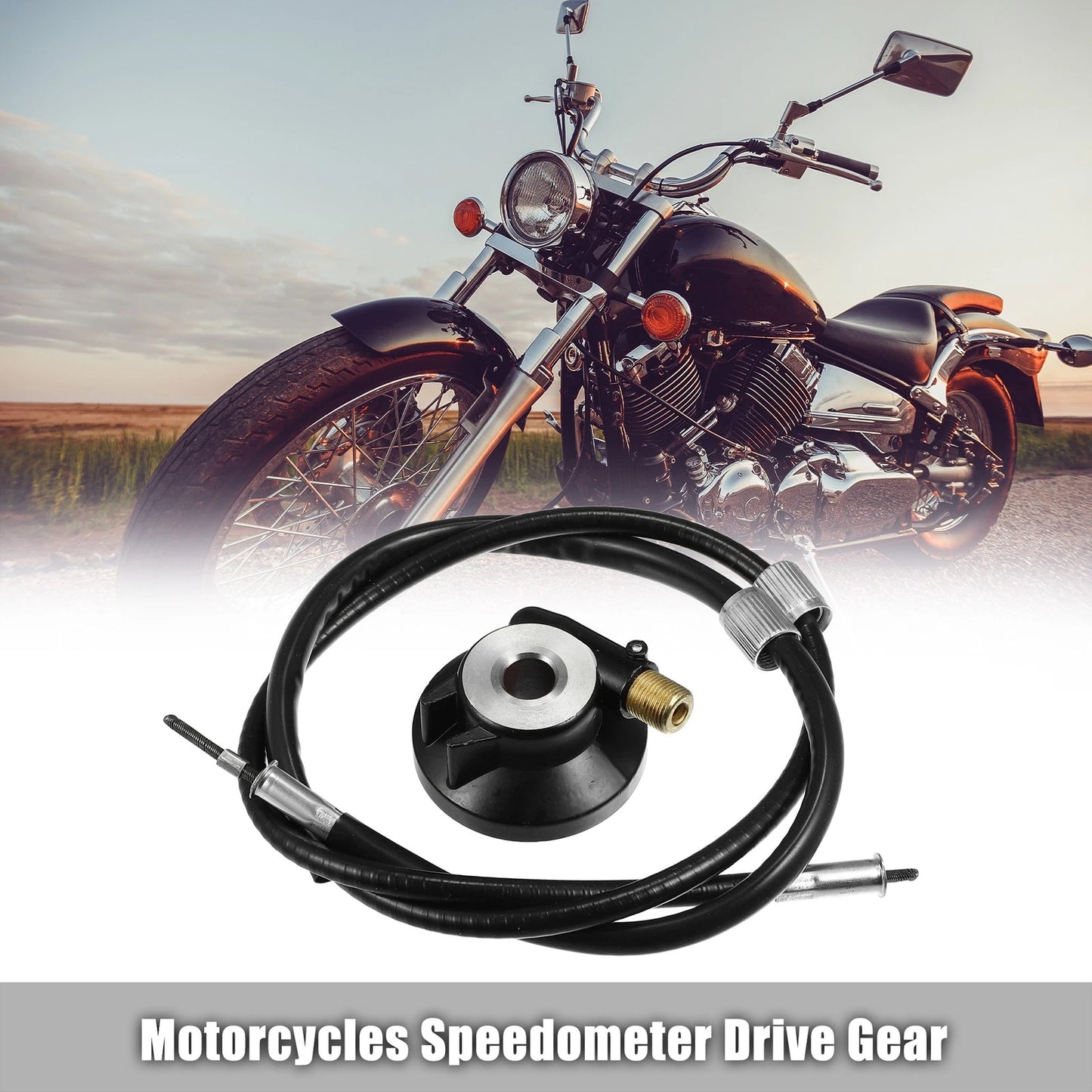 12mm Speedometer Drive Gear with 98.5cm Cable for GY6 50cc