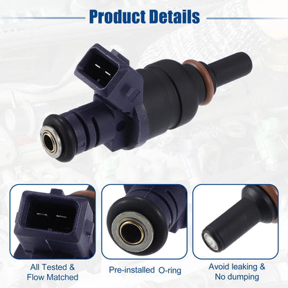 6 Pcs Fuel Injector Nozzles for BMW 330i 330Xi 530i (2001-2005) 3.0L