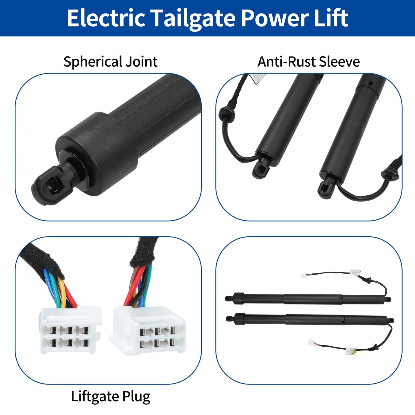 LH RH Tailgate Power Lift Supports for Lexus NX250 NX350 (2022-2025)