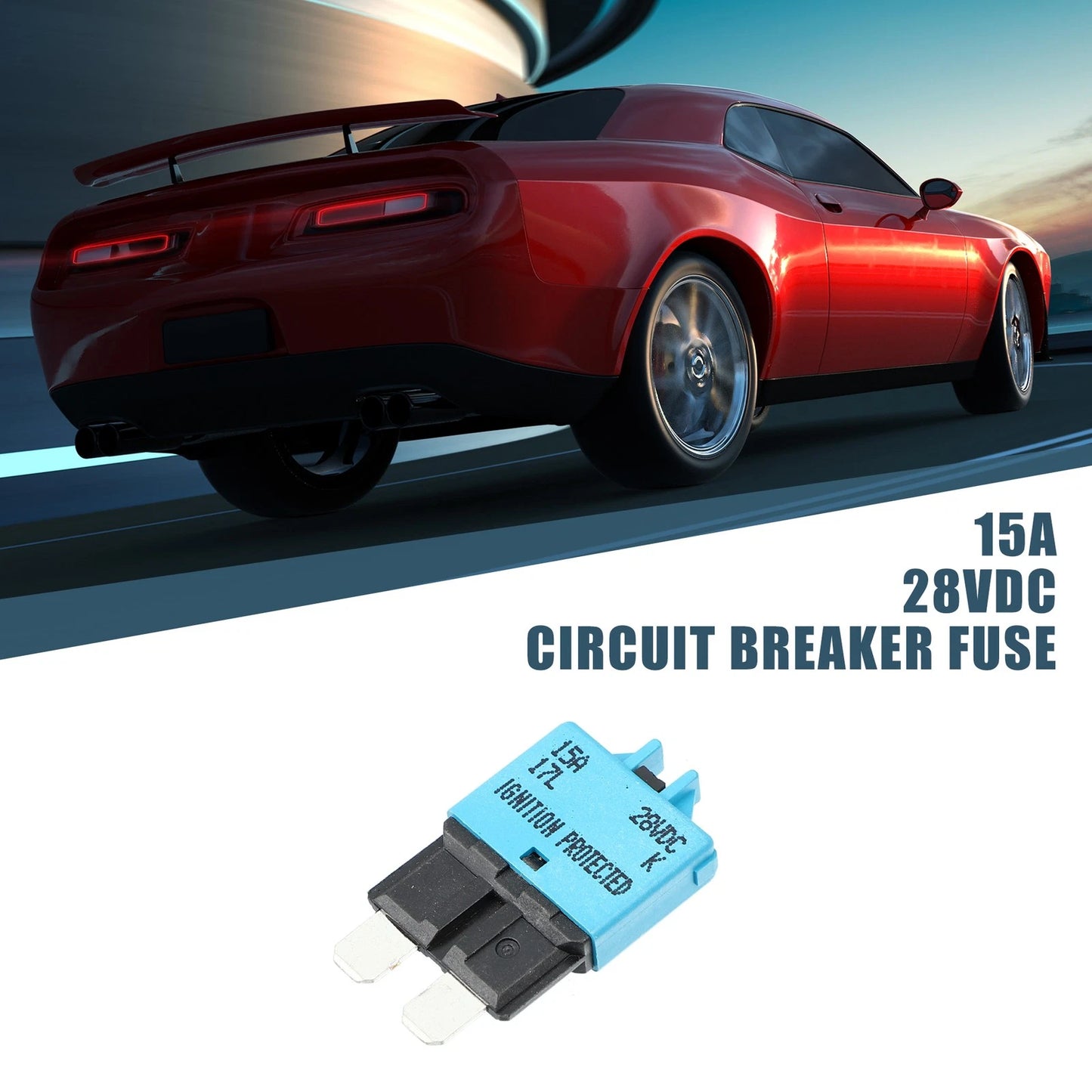 1Pcs 15A Circuit Breaker Blade Style Fuse for Car Marine