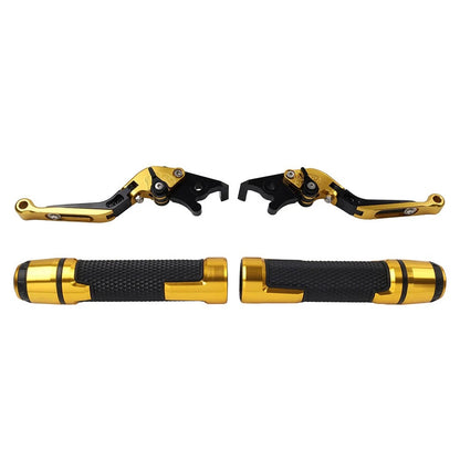 CNC Folding Extendable Brake Clutch Lever Grip Set for Honda VFR1200 (2010-2016)