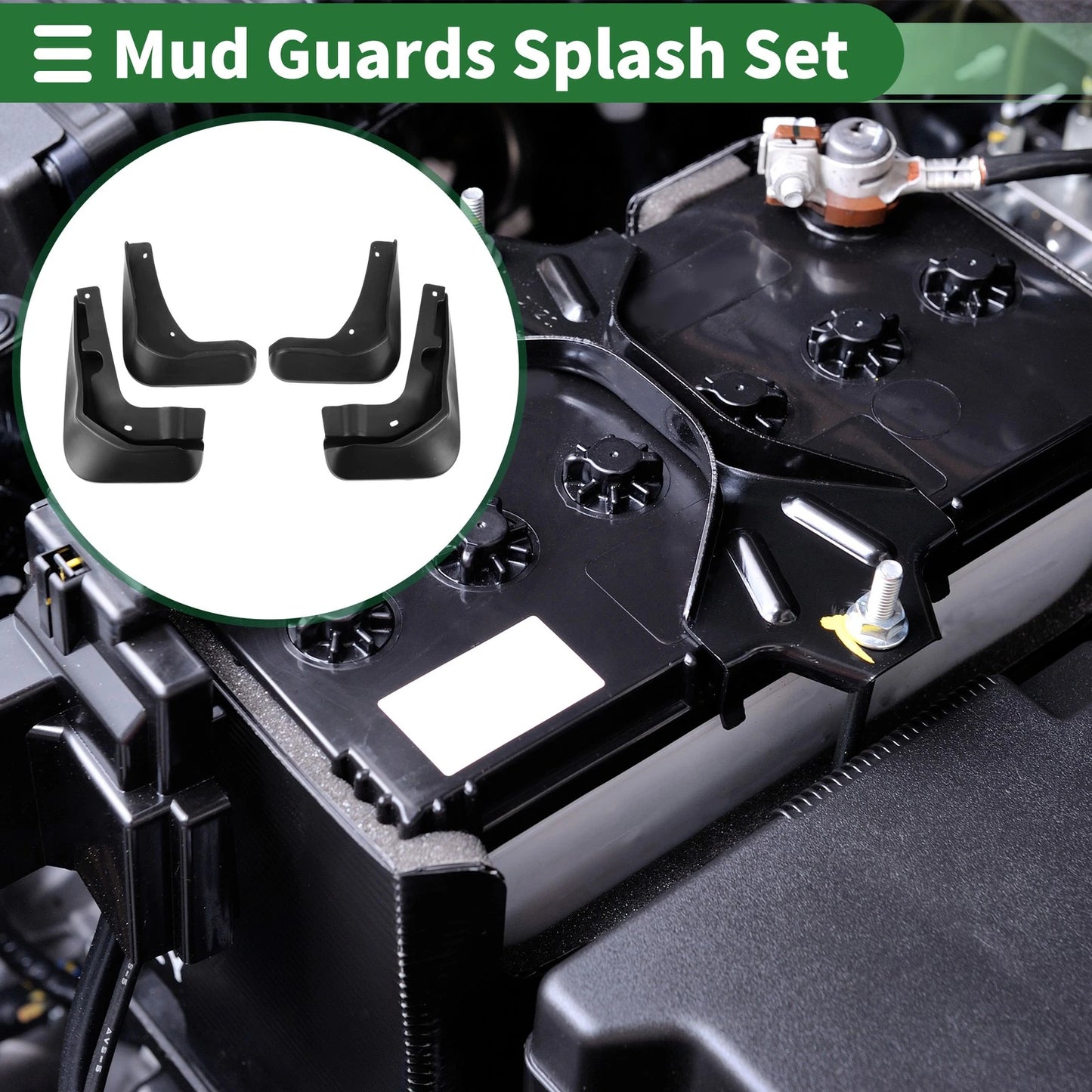 Mud Flaps Splash Guards for Ford Focus Sport 2012-2018 with Mount Accessories