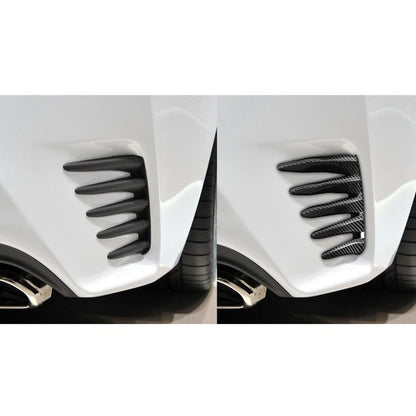 Real Carbon Fiber Rear Bumper Side Canards Cover Trim for Lexus RC 2015-2018