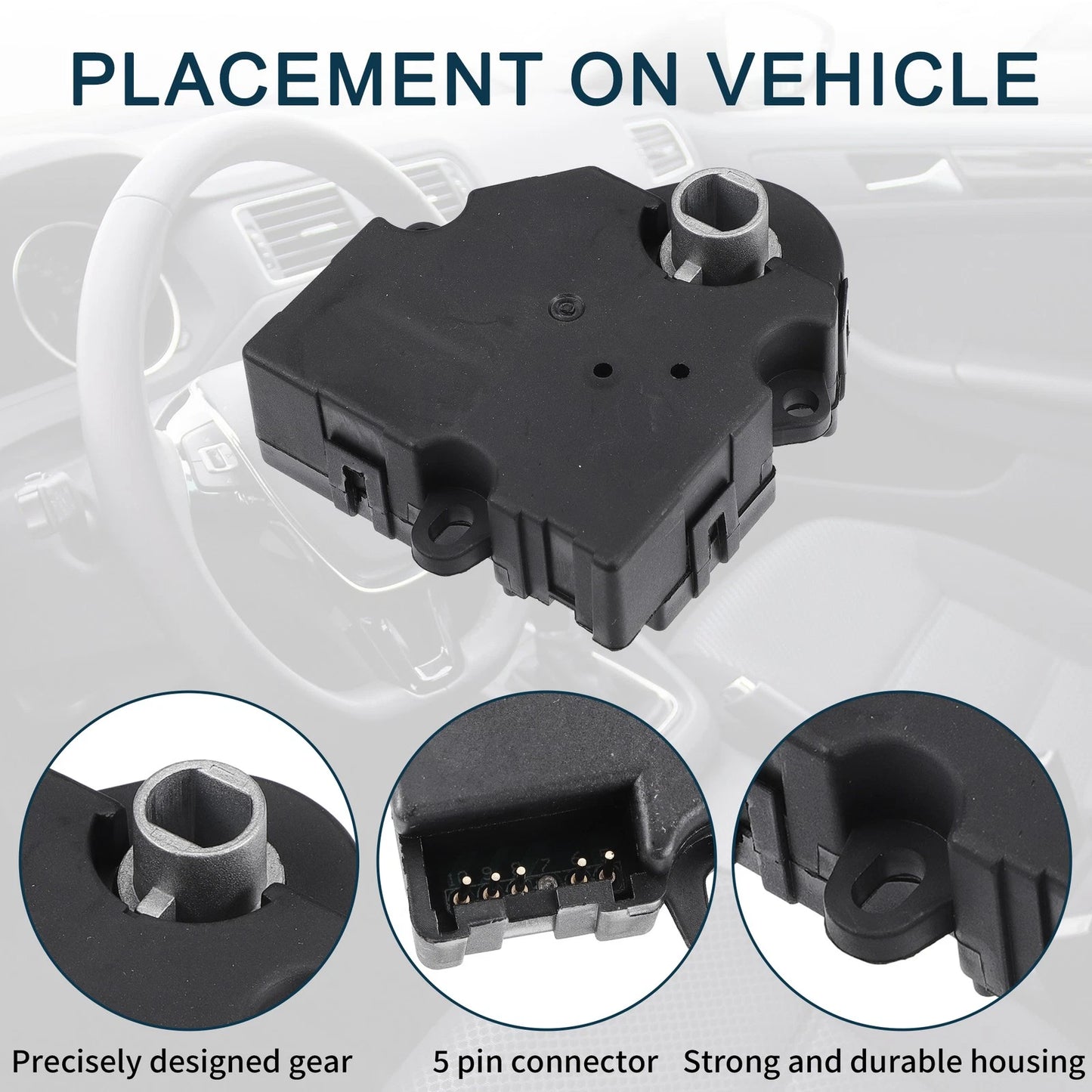 3 x HVAC Heater Blend Door Control Actuator for Buick Enclave (2008–2012)