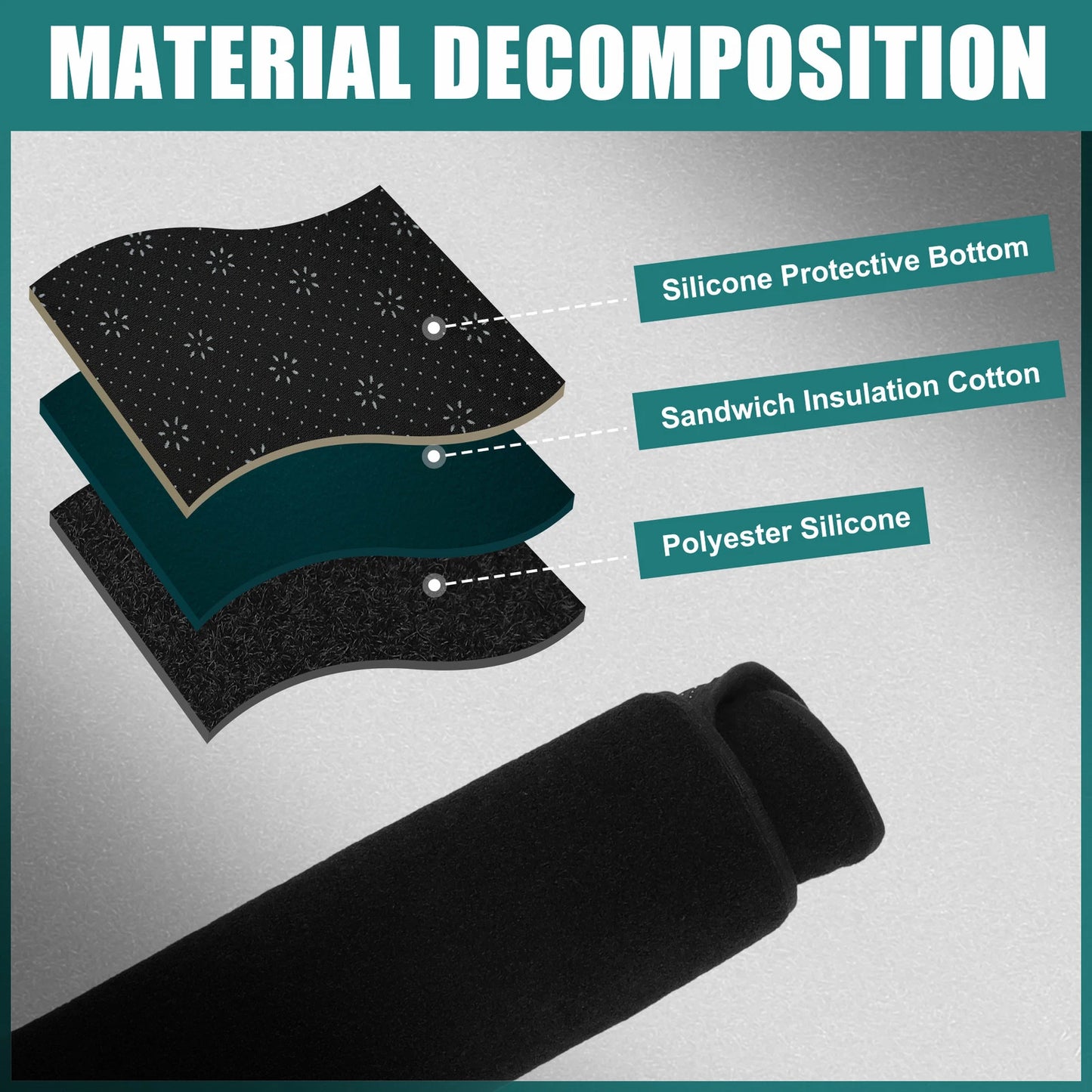 Black Dashboard Cover Protector for Toyota Alphard (2023)