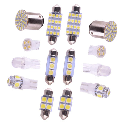 14 Pcs Car Interior LED Light Bulbs for Dome Map License Plate (All Years)