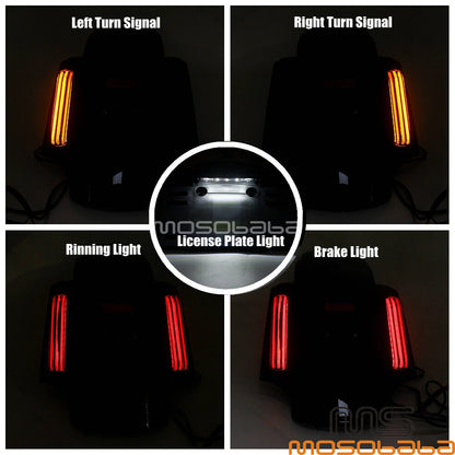 Rear Fender Extension with LED Turn Signal Light for Harley Touring FLHR CVO