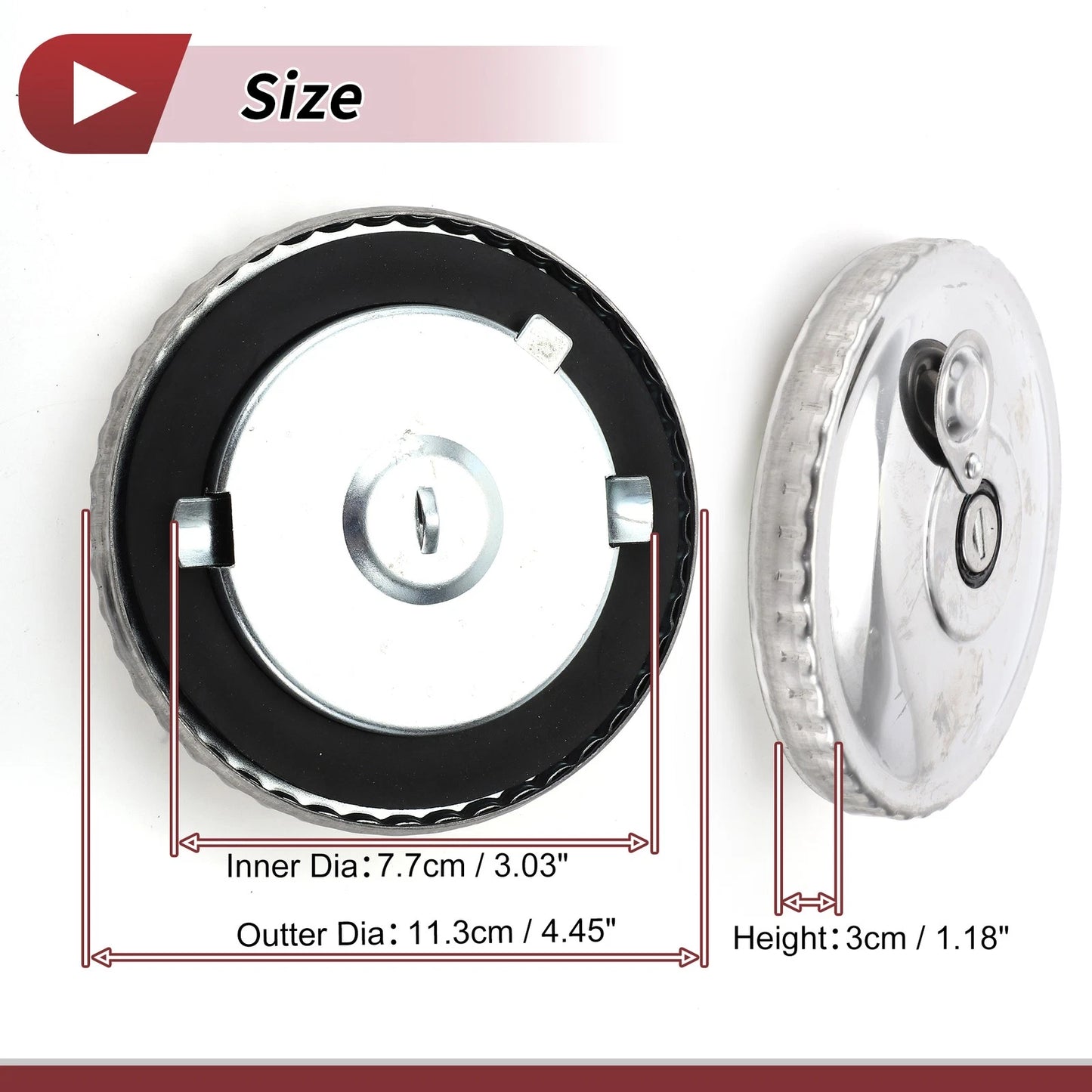 Locking Gas Cap with 2 Keys for Mercedes-Benz (No. 3024710130)