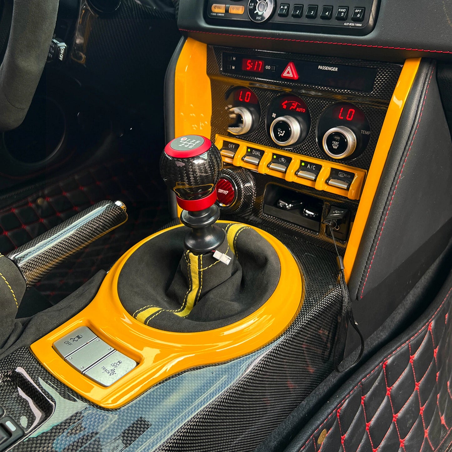 Carbon Fiber Gear Shift Knob for Subaru BRZ, Toyota GR86 (2013-2024)