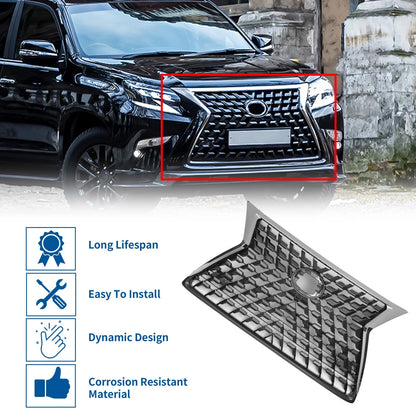 Front Hood Bumper Grille for Lexus GX460 Black (2021)