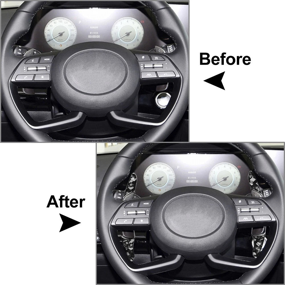 Steering Wheel Shift Paddle Extensions for Hyundai Elantra Genesis G70 Sonata