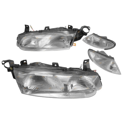 LH+RH Headlights and Corner Lights Kit for Ford Falcon EL (1996-1998)