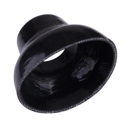 Black 2.5"-4" 63mm-102mm Straight Reducer Turbo Coupler Silicone Hose