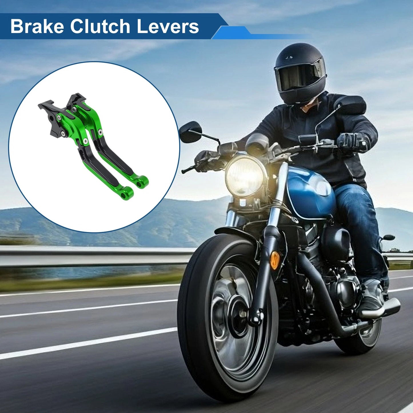 2 x Brake Clutch Levers for Kawasaki Ninja 650R (2009–2016)