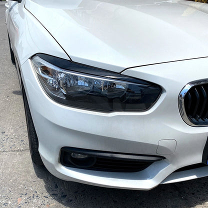 2 x Headlight Eyelid Trim Covers Gloss Black for BMW F20 F21 (2015-2019)