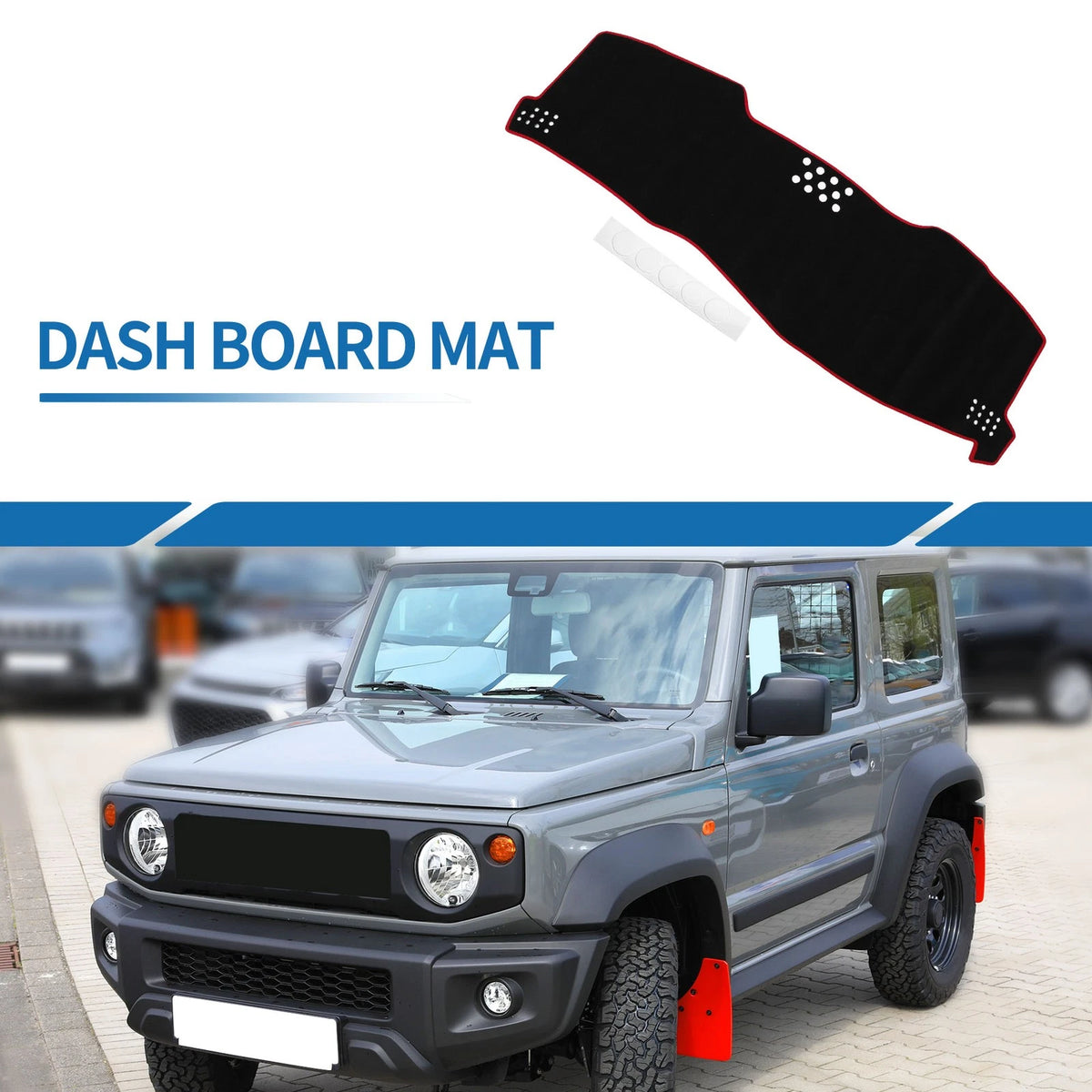 Dashboard Cover Mat for Toyota Avalon Limited/XL/XLS (2005-2010) Black Red