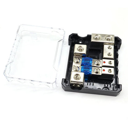 4 Way Fuse Holder Block 60A for Car/Boat Audio System Distribution