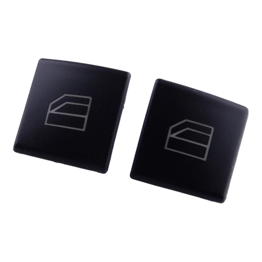 2 x Window Switch Knob Covers Black for Benz C E G CLA GL GLA GLE Class