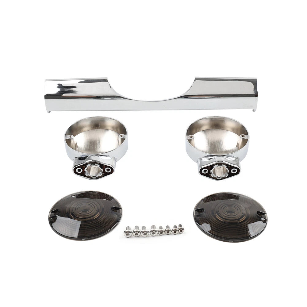 Chrome Rear Turn Signal Bar Lens for Harley Road King FLHR Classic (1994-2023)
