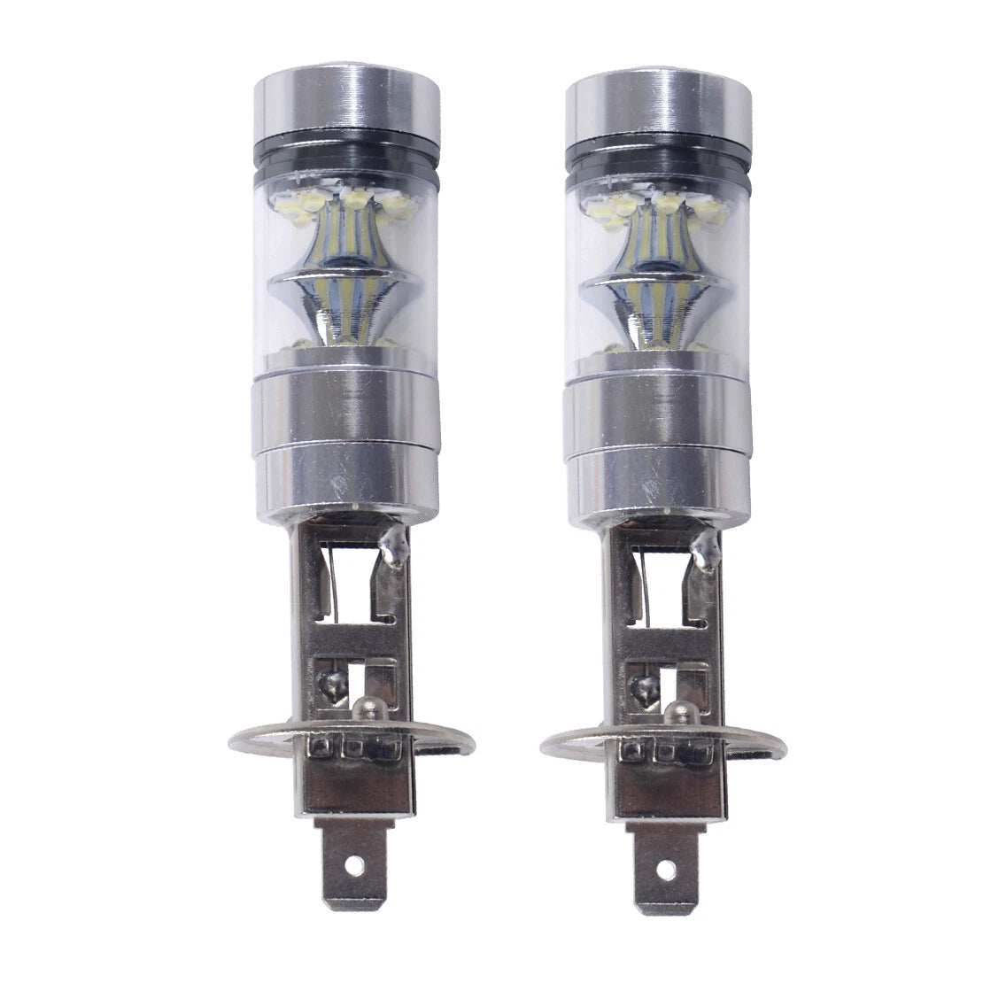 8500K 100W LED White Projector Fog Driving DRL Light Bulbs for Car