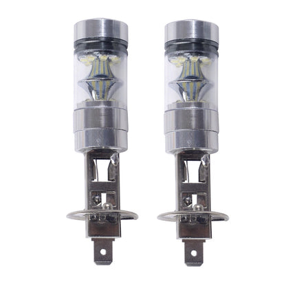 8500K 100W LED White Projector Fog Driving DRL Light Bulbs for Car