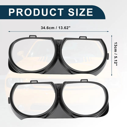 1 Pair Front Headlight Trim Bezel for Dodge Challenger (2008 - 2014)