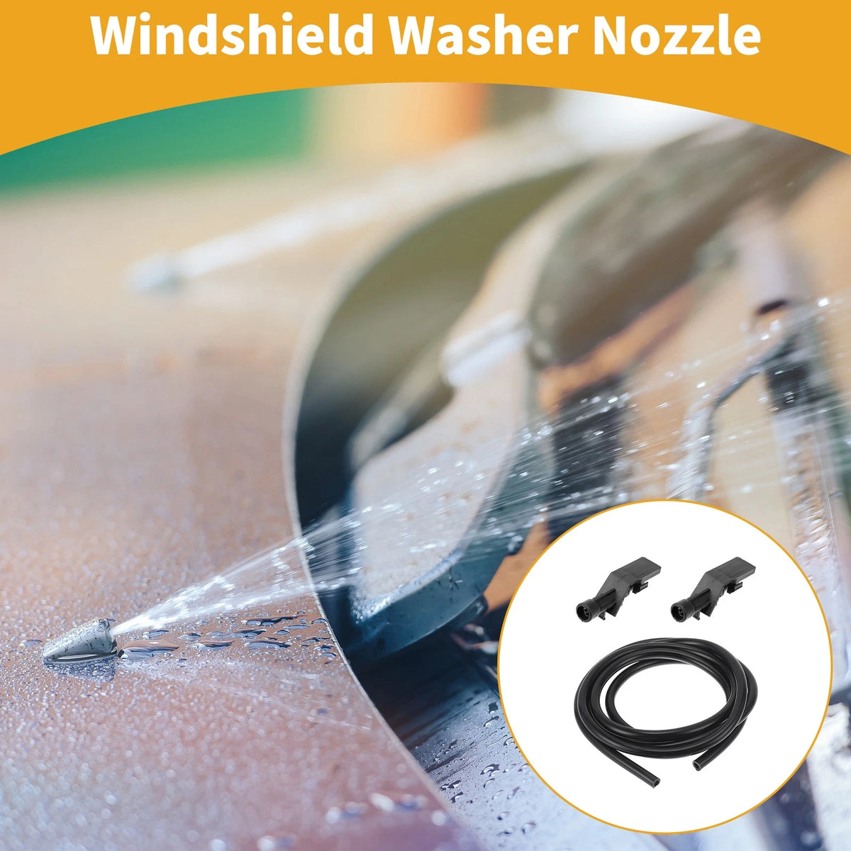 Windshield Washer Nozzle Kit for Honda Civic (2016-2021) - 1 x Fluid Hose