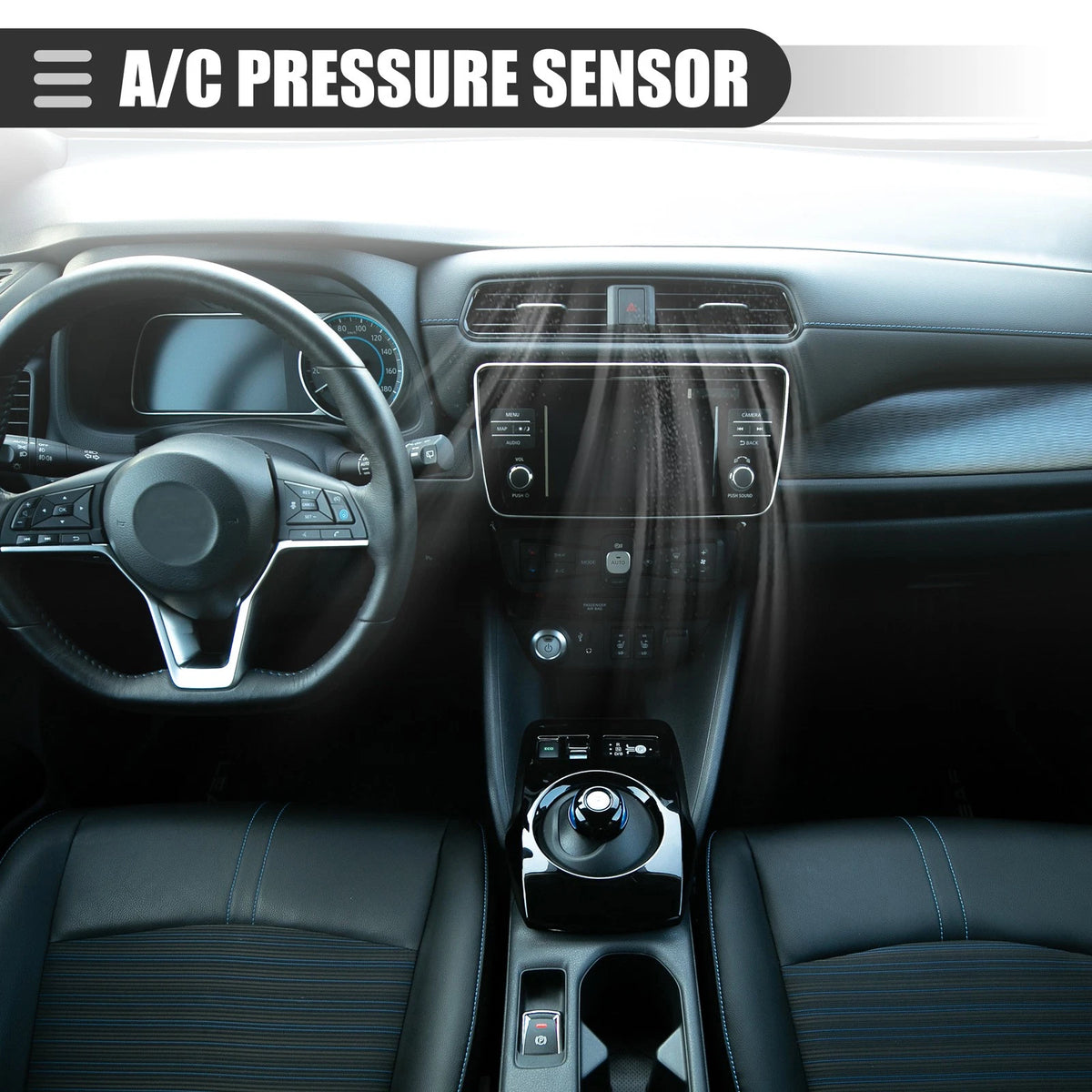 A/C Pressure Transducer Valve Metal Black for Buick Encore (2020–2022)