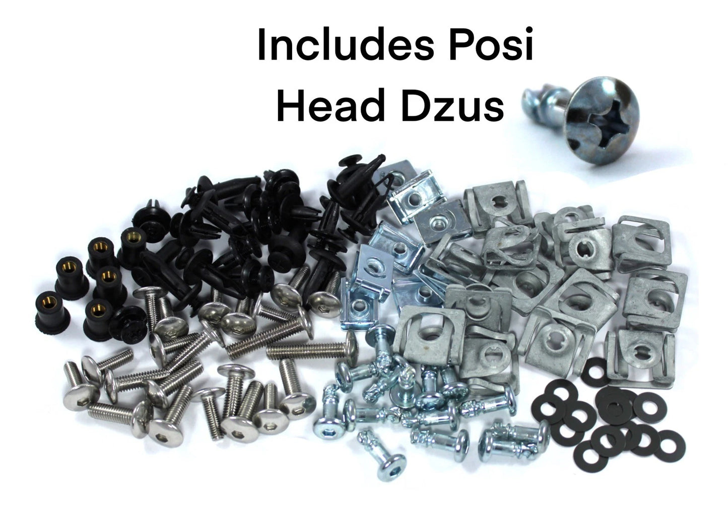 Fairing Bolt Screen Screw Dzus Pozi Crosshead for Yamaha R1 (2002–2003)