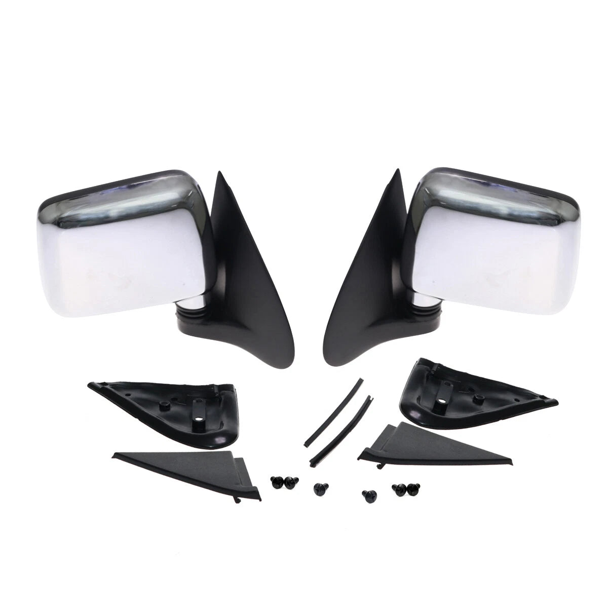 Chrome Side Door Mirror Set for Isuzu Faster TFR/Rodeo TF/Opel Campo 1988-2002