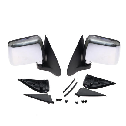 Chrome Side Door Mirror Set for Isuzu Faster TFR/Rodeo TF/Opel Campo 1988-2002