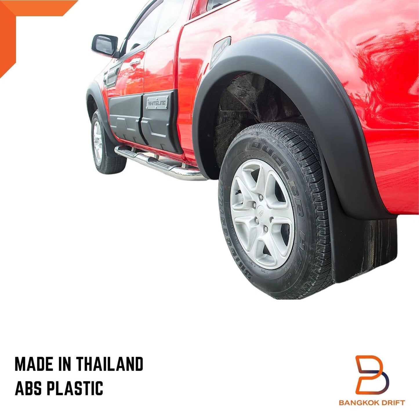 Matte Black Fender Flares for Ford Ranger Ute T6 PX1 (2012-2014)