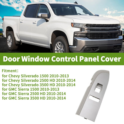 Front Right Side Window Switch Bezel Cover for Chevy Silverado 1500