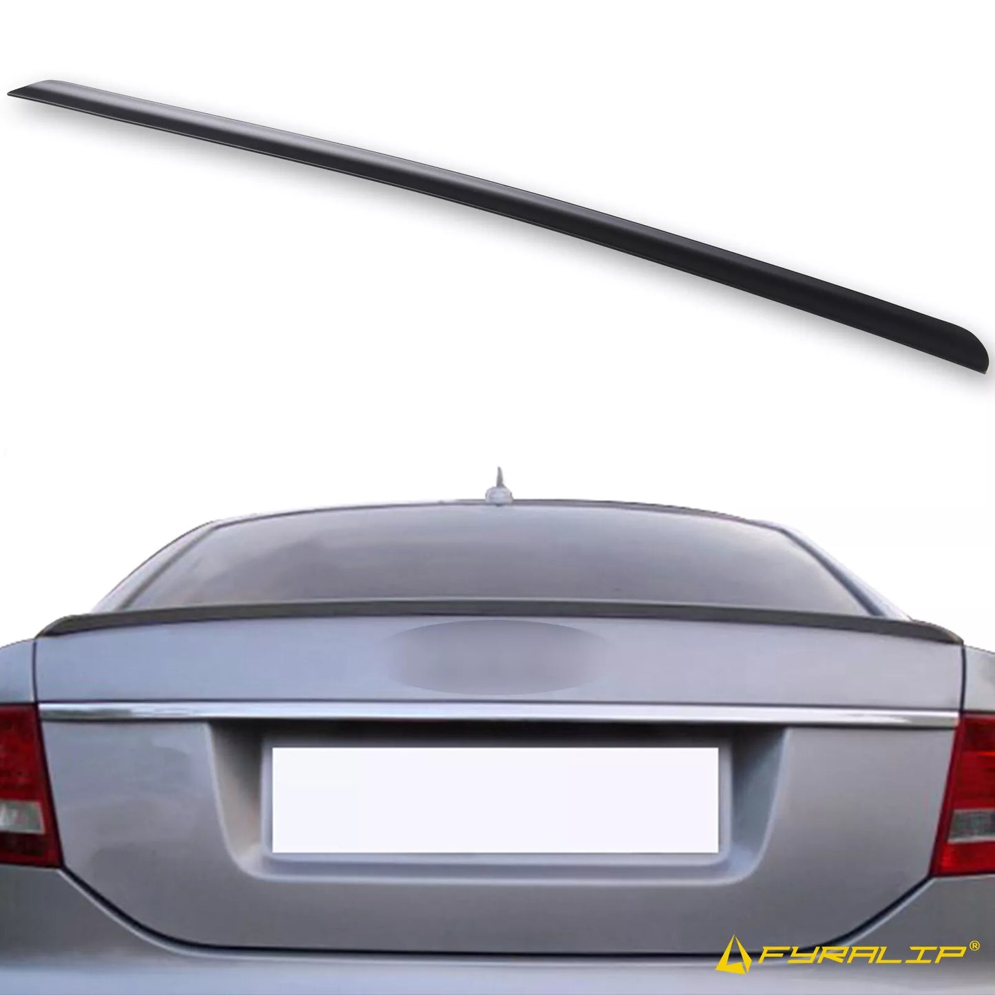 Boot Lip Spoiler for Audi A6 C6 Sedan (2005-2008) Matte Black Unpainted