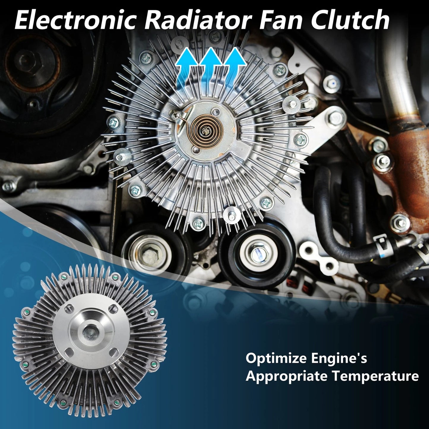 Engine Cooling Fan Clutch / 4.0L V6 / for Toyota 4Runner (2003–2023)