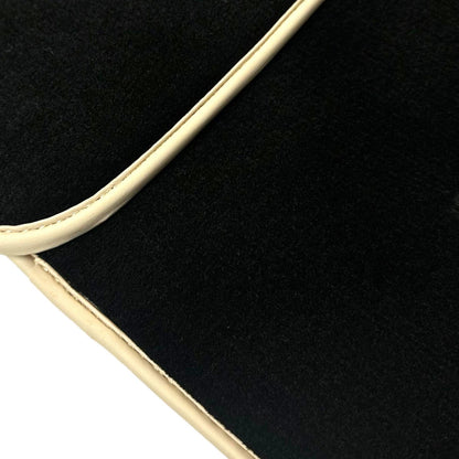 AutoWin Black Floor Mats for Ferrari SF90 Stradale (2019-2024) Beige Trim