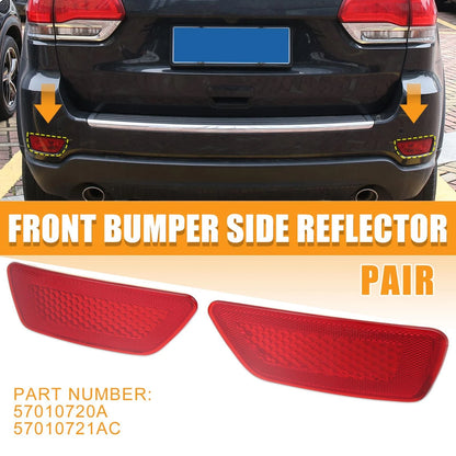 Pair Rear Bumper Reflector for Jeep Grand Cherokee, Compass, Dodge Journey