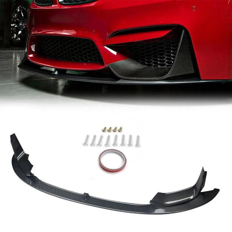 Carbon Fiber Bumper Diffuser Lip Spoiler for 2015-2020 BMW F80 M3 F82 M4