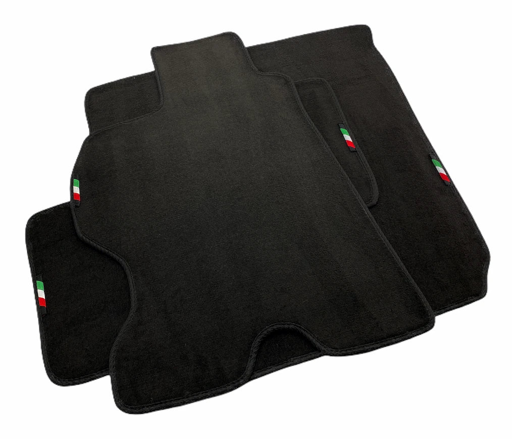 Floor Mats for Ferrari FF Black Tailored Carpets with Italian Emblem (2012-2016)