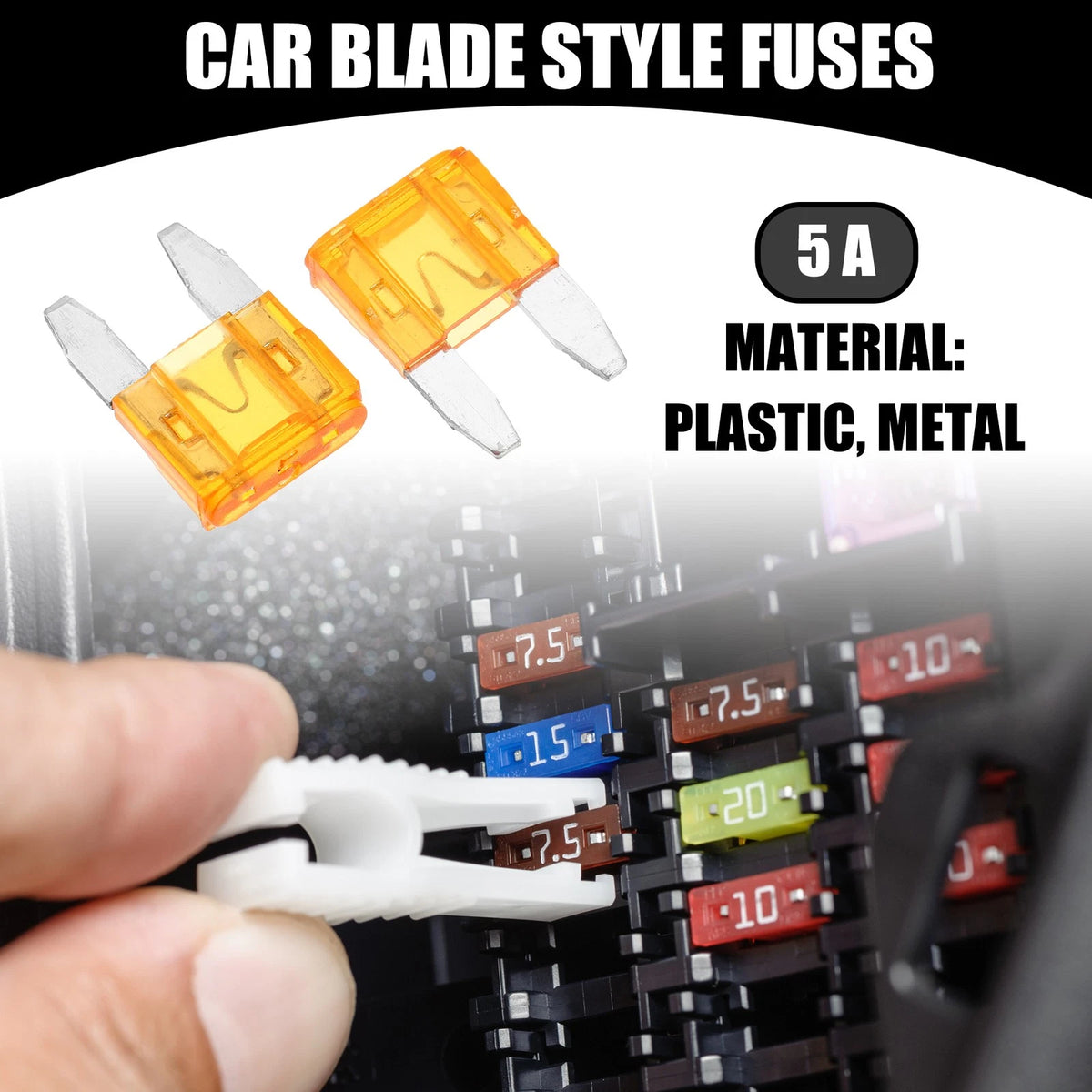 5 x Mini 5AMP APM/ATM Blade Fuses for Car Short Circuit Protection