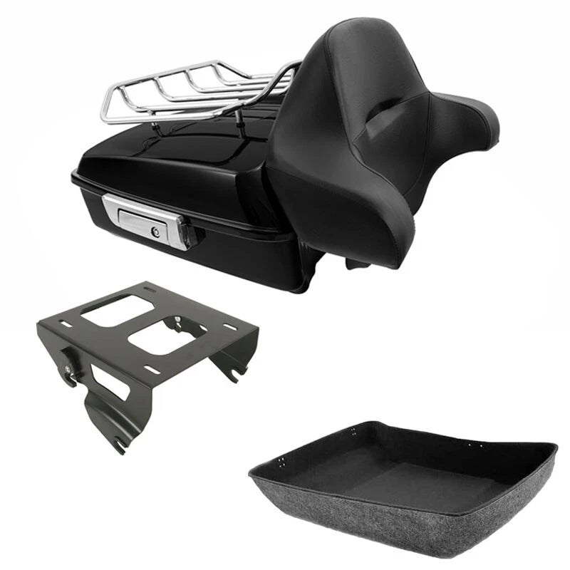 Chopped Trunk Solo Mount Rack for Harley Touring Street Glide (2014-2025)