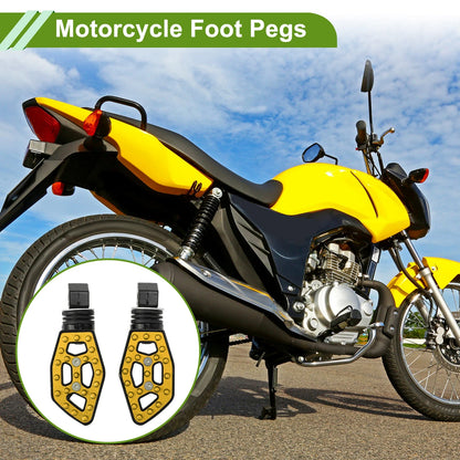 FootPegs 5.1" Rear Foot Pegs Gold Tone 1 pair for Motorcycle