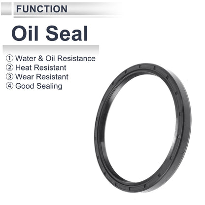 Oil Seal / 5 x 90x105x10mm / Seal Ring Rotary Shaft Seal Nitrile Rubber Black