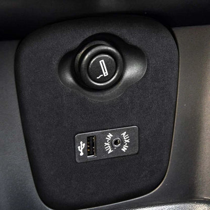 Alcantara Leather Cigarette Lighter Device Trim Fit For Mini Cooper F55 F56 F57