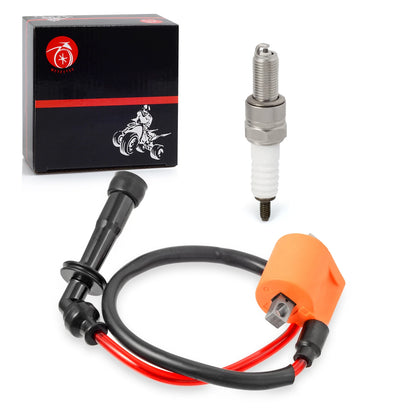 Ignition Coil & Spark Plug for Suzuki King Quad 700/750 LTA700X/LTA750X 4x4