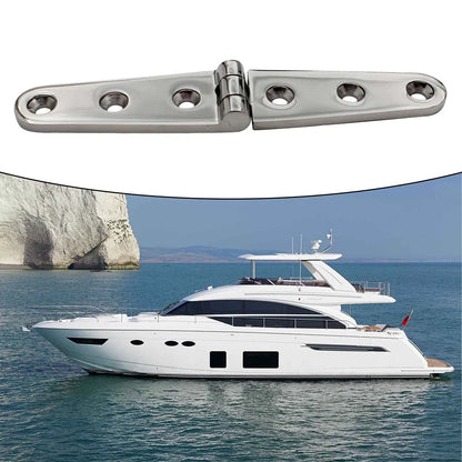 Polished 316 Stainless Steel Hinges for Marine Use, Easy Install